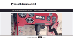 Desktop Screenshot of prensahidraulica.net